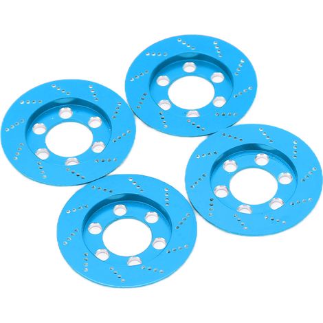 4 étriers de frein RC en aluminium, disque de frein de simulation pour roue 1,9 pouces, voiture de crawler RC 1/10, bleu (1/5)