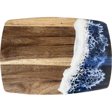 Planche à Découper en Bois et Résine, Grosse Planche à Découper pour Légumes et Fruits, Matériau Robuste Facile à Nettoyer, pour Restaurant ou Hôtel (1/5)