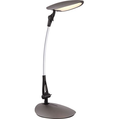 9 Watt LED Schreib Tisch Büro Arbeitszimmer Leuchte Lese Chrom Lampe flexo Schalter Globo 58129