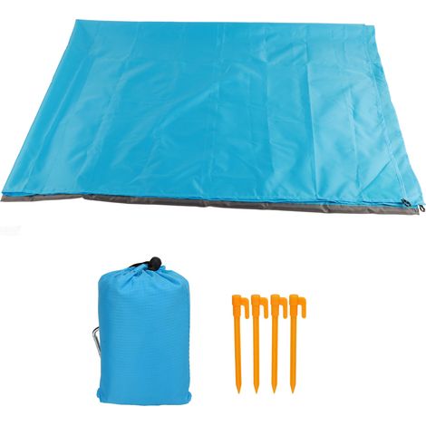 Plaid De Plage Pliable - Imperméable Anti-sable En Tissu 210T Résistant À La Déchirure Pour Pique-nique Camping Extérieur - 1 Pièce (1/5)