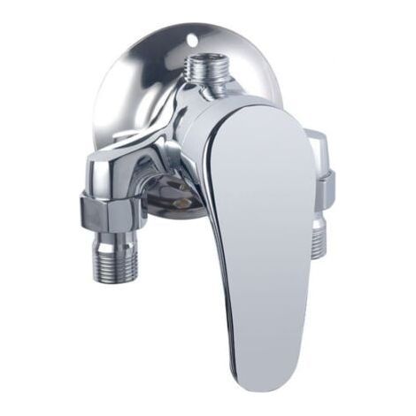 Mitigeur de douche encastré – Entraxe 150mm – Finition chrome – Levier unique – Filtre céramique haute qualité pour éviter fuites (1/5)