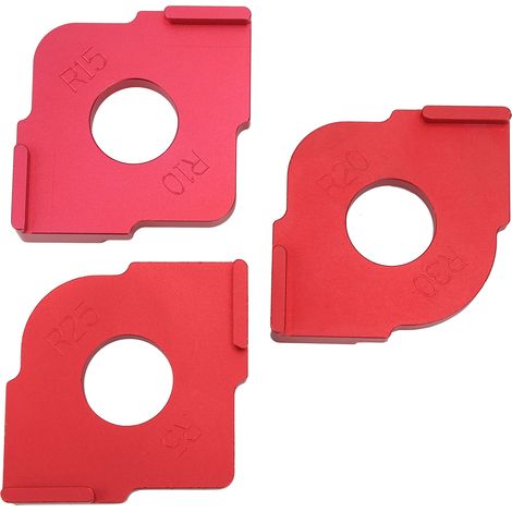 Gabarit d'angle arrondi pour défonceuse, guide de positionnement pour le travail du bois R5-R25 R10-R15 R20-R30 (1/5)