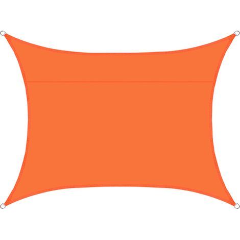 S-giant Wasserdichtes rechteckiges Sonnensegel, 98 % UV-wasserdicht, Außenhof, Terrasse, Garten, Parkplatz (orange Farbe, 2 x 1,8 m) (1/5)
