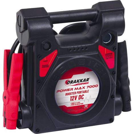 Drakkar Equipement – Booster de batterie 12V 3100A – Indicateur de charge – Prise allume-cigare 12V – Câble cuivre multibrins ultra souple (1/5)