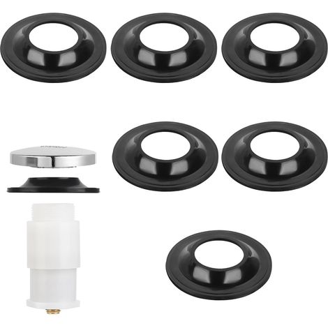 Set mit 6 Badewannenstöpseldichtungen für den Badewannenabfluss, perfekt geeignet für Badewannenstöpsel vom Typ Tip Toe. (1/5)