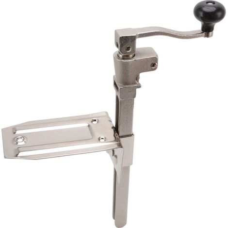 Ouvre-boîte de bureau petit et robuste avec base à visser, en fer et acier, outil d'ouverture de boîtes de conserve pour cuisine/cantine (1/5)