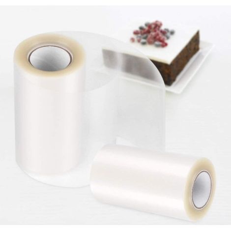 Collar Pour Gâteau Roulé - Film Transparent Réutilisable - Pour Décoration De Gâteaux Et Entremets - 2 Pièces (1/5)
