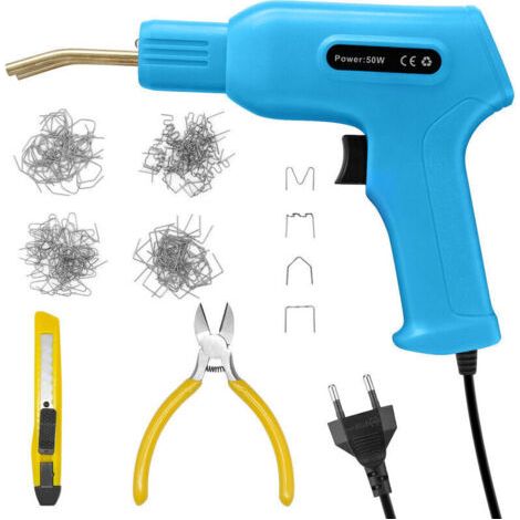 Kit de réparation de pare-chocs de voiture. Machine à souder le plastique. outil de Garage 50W. agrafeuse thermique. agrafeuse en PVC (bleu sarcelle) (1/5)