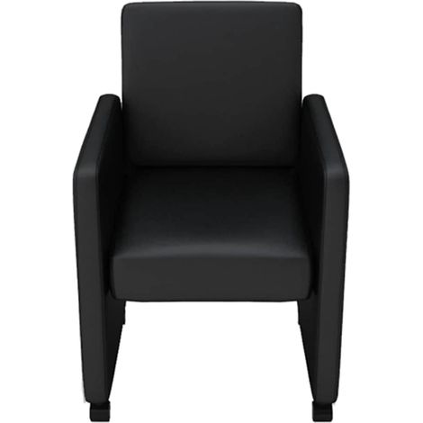 Maison Exclusive - Esszimmerstühle 4 Stk. Schwarz Kunstleder (1/5)
