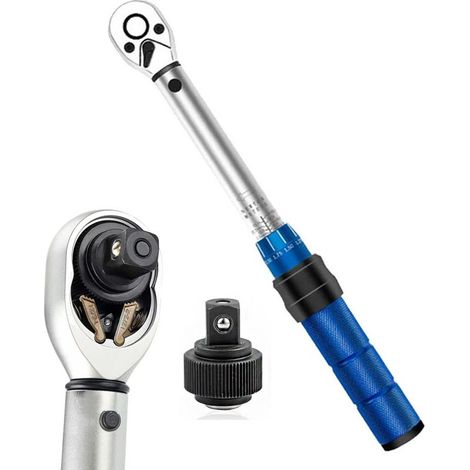 Clé dynamométrique vélo 5-25 Nm, entranement 1/4" Clef Dynamometrique à clic Petite avec double réglage de direction et 72 dents pour l'entretien du vélo et de la moto ks tools (1/4)