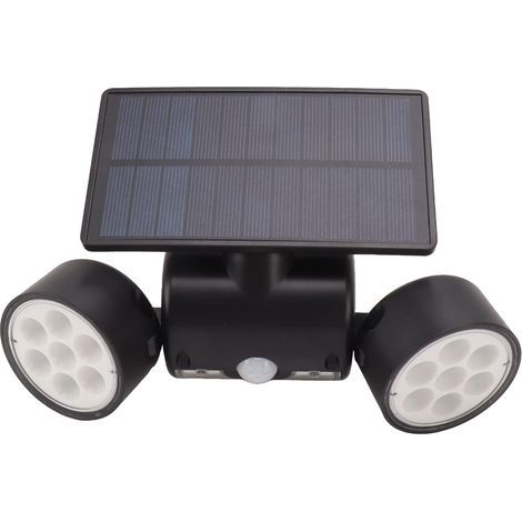 Doppelte Solarleuchte mit Bewegungsmelder für den Außenbereich, Schutzart IP65 (Wärmeableitung), wasserdicht für Garten und Terrasse (1/5)