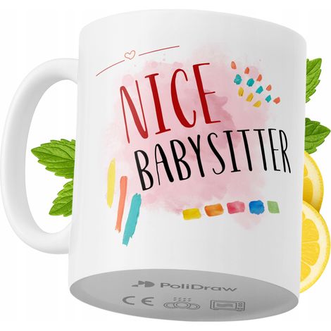 Lustiger Becher für Babysitter, Kaffee- oder Teebecher mit witzigem Textdesign, ideal für Geburtstage, Namenstage, Feiertage und besondere Anlässe. Hochwertiger Becher für Zuhause, Büro und Arbeit. Fa