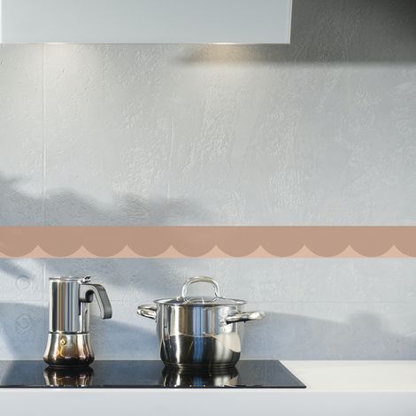 Frise décorative adhésive, feston beige, 5 cm X 300 cm (1/5)