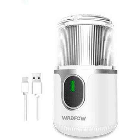 Macinacaffè senza fili WADFOW da 40 g, 90 W, lama in acciaio inossidabile, coperchio di sicurezza