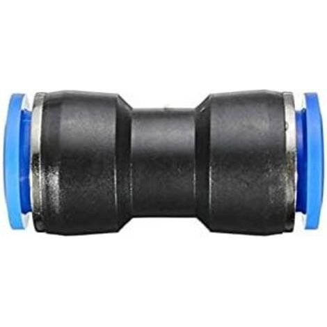 Lot de 5 raccords pneumatiques droits 10 mm à libération rapide pour connexion la tuyauterie d'air - Straight Fitting 8mm x 5pcs