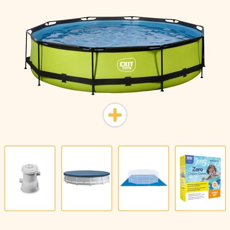 Exit-toys Piscine Exit Ronde - 360x76 cm - 5-pièces S198 (1/5)