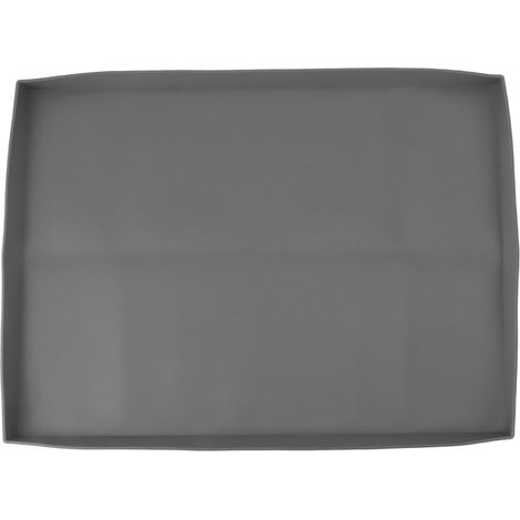 Grille de protection silicone lourde pour plaque de cuisson, 22 pouces gris, protège contre rongeurs, débris et rouille, tapis BBQ toutes saisons (1/5)