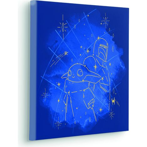 Tableau mural The Mandalorian Grogu Constellation 40x40 cm (1/5)