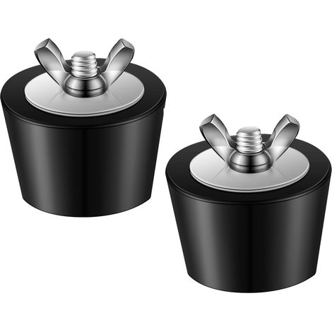 Lot de 2 bouchons en caoutchouc pour piscine, bouchons de ligne de retour de piscine, bouchons d'écumoire pour piscine hors sol enterrée (38 mm) (1/5)