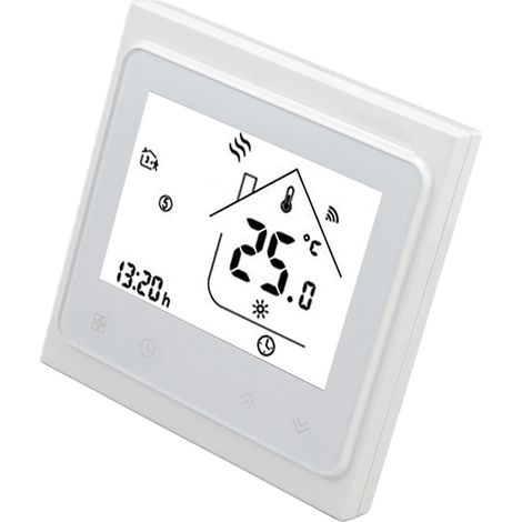 Intelligenter ZigBee-Thermostat, Steuerung per Sprach- und Mobil-App, Fernsteuerung der Warmwasserbereitung, AC 95–240 V, weiß (1/5)