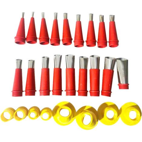 Kit d'outils de calfeutrage avec 18 embouts applicateurs en acier inoxydable pour une utilisation pratique en entretien, réparation et bricolage.-AquaForge (1/5)