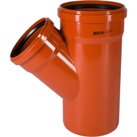 Derivación KG DN 200/160, 45 Grados - Tubo PVC Desagüe (1/4)