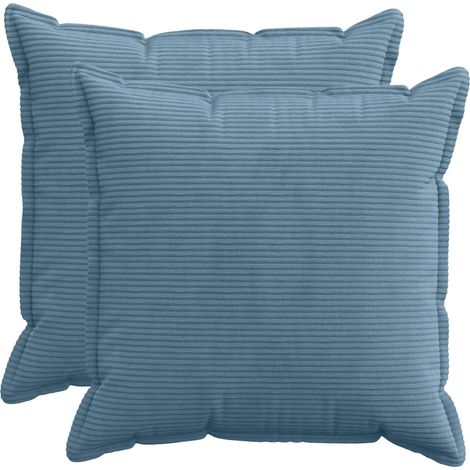 Funda de almohada 2 uds. HOUTEN Azul 70 x 70 cm pana vidaXL