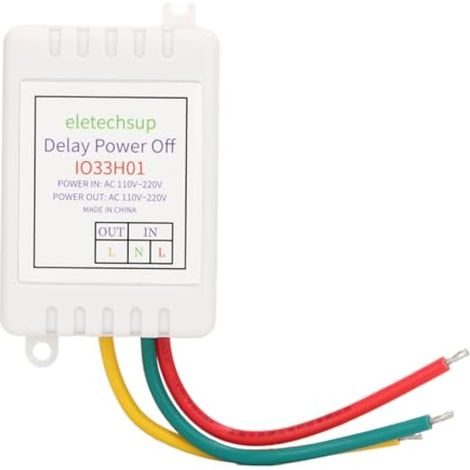 Temporisateur de Relais Électrique, Commutateur Intelligent avec 16 Modes de Retard, 110V-220V, Boîtier LED, pour Chauffage et Appareils Ménagers (1/5)