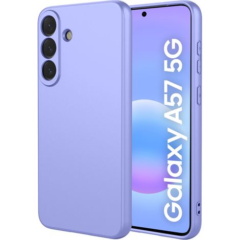 Funda para Samsung Galaxy A57 5G, silicona ligera, color morado. (1/4)