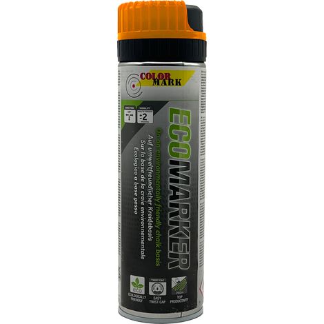 Vernice ecologica Chalk per marcatura temporanea Spray arancione (1/5)