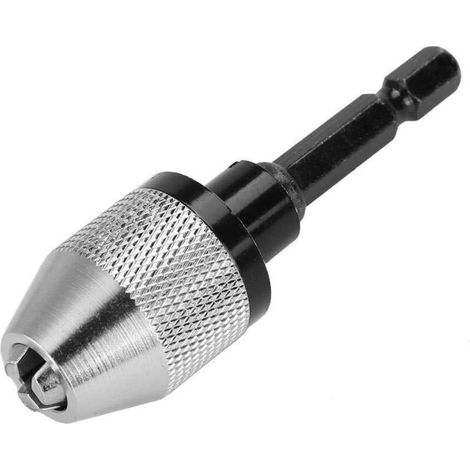 6.5mm Chuck, Electric Drill Chuck Adapter with Hex Shank, Quick Change Converter Used for Pneumatic Tools (H01554) (1/5)