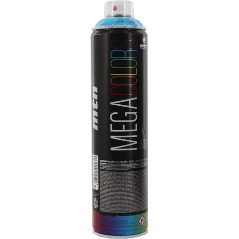 Bombe de peinture mega 600ml - bleu clair - Mtn (1/3)