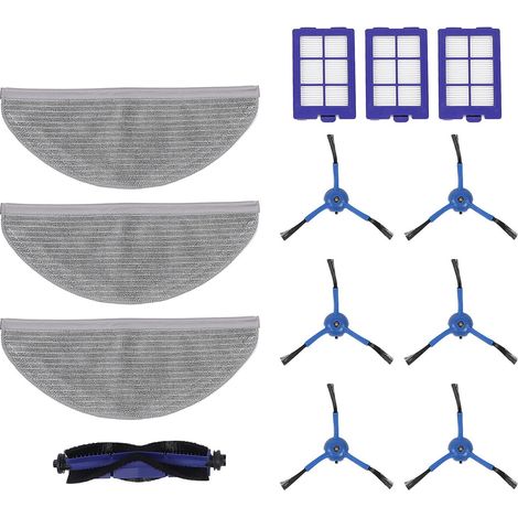 Kit di ricambio da 13 pezzi per l'aspirapolvere robot Eufy RoboVac X8: spazzola principale, filtri HEPA, panni lavabili. (1/5)