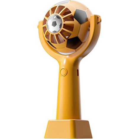 Mini-ventilateur portable–Design ballon de foot–3 vitesses, rotation 360°, 1200 mAh Batterie,recharge USB– maison, voyage, bureau (1/5)