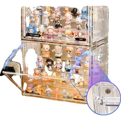 Vitrina, Dimensiones 36 x 23 x 27 cm, Material PET + ABS, Peso 1200 g, Montaje sin herramientas, Forma rectangular (1/5)