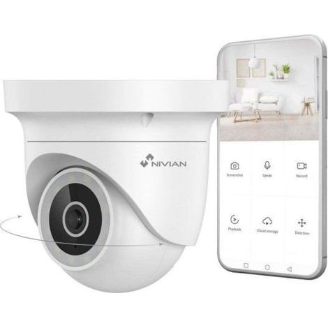 Filiyano-Caméra de surveillance motorisée Nivian 2K WiFi avec suivi automatique, vision nocturne et audio bidirectionnel (1/5)