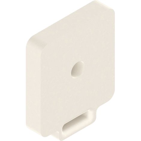 BLUM Distanzteile Innenschubkasten-Teilauszug 4 mm ohne Dübel, Cremeweiß (1/2)