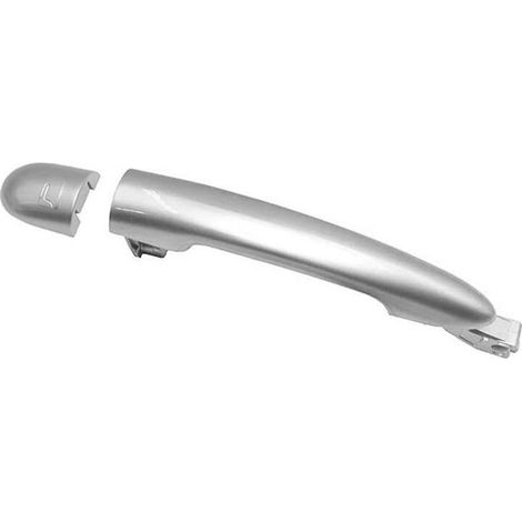 Poignée de porte avant gauche chromée (avec cache-loquet extérieur) pour les modèles Koleos 2009-2018, numéros de pièce 80640-JY01A et 80647-JY01A. (1/3)