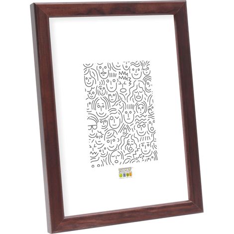 Cadre Photo Bois Fin Brun Foncé 32 x 22 x 1,42 cm (1/5)