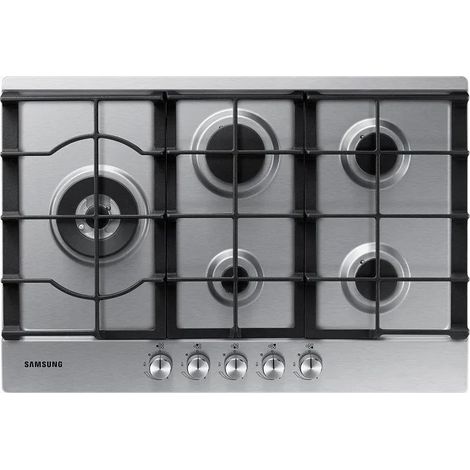 Samsung NA75J3030AS cocina de gas integrada acero plateado
