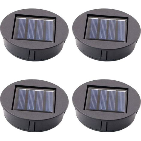 Set mit 4 Ersatz-Solarlaternen, LED-Solarpanel, Ersatzteile für Solarlaternen, Laternenersatz, Hängelaternen, Garten, Terrasse – D = 70 (1/4)