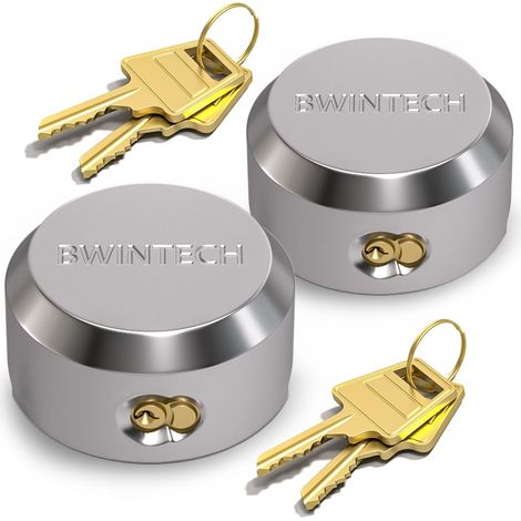 2 Set Hidden Shackle Padlock, Serrure de Sécurité en Acier Solide Pour Fourgonnette, Serrure de Porte de Remorque Avec 4 clés Identiques (1/5)