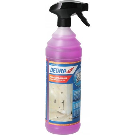 DEDRA - Detergente per box doccia 1L - rimozione di calcare e ruggine