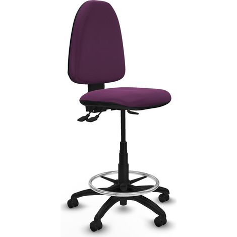 Piqueras-y-crespo AýnA Taburete de oficina morado ajustable