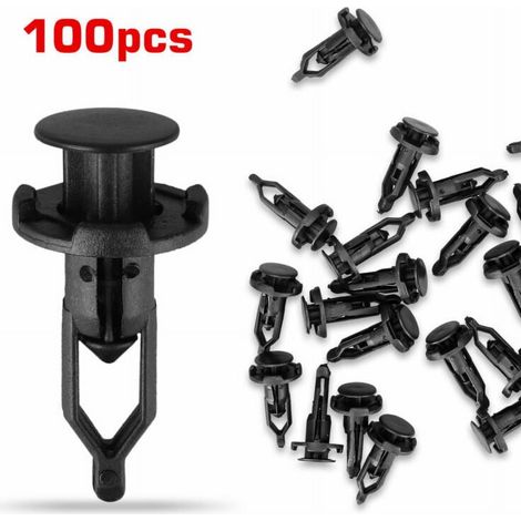 Clip De Fixation Pour Pare-Chocs - 9 mm - Pour Installation De Jupes Latérales Et Accessoires Automobiles - Lot De 100 (1/5)