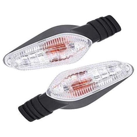 Intermitentes para Ducati. Accesorio para Ducati. Par de intermitentes iluminados para Ducati Streetfighter 848, 1099 y Multistrada 1200 (lente transparente) X5a790.