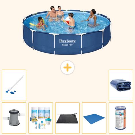 Bestway Bestway Steel Pro Ronde - 396x84 cm - 8-pièces  S21609 (1/5)