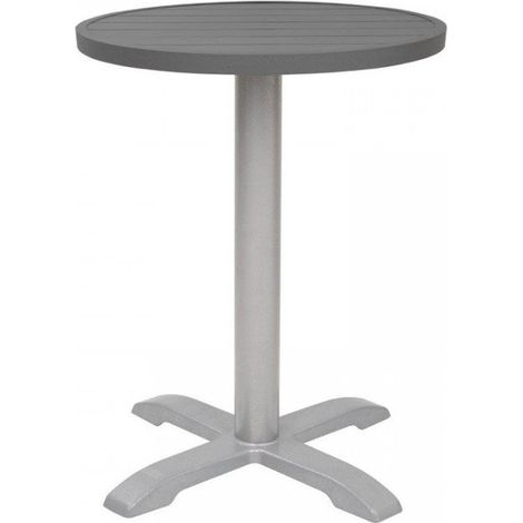 Plateaux de table rond tout aluminium (Ø)580 mm, gris foncé