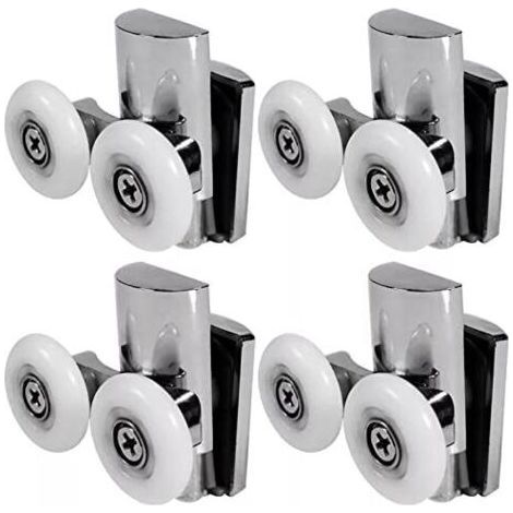 Shower screen rollers, 23mm upper or lower wheels, bathroom cabin sliding door with glass door. (1/5)
