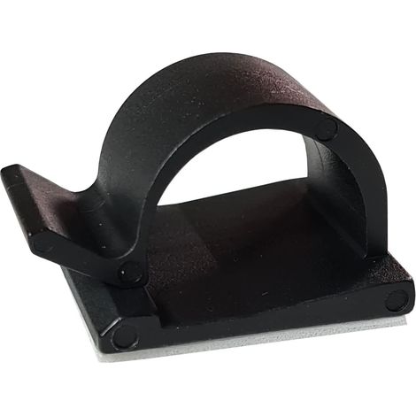 Lot de 20 supports de câble, 5 mm, noirs, autocollants, 3 m, clips et serre-câbles, câble de charge USB, câble audio pour voiture (1/5)